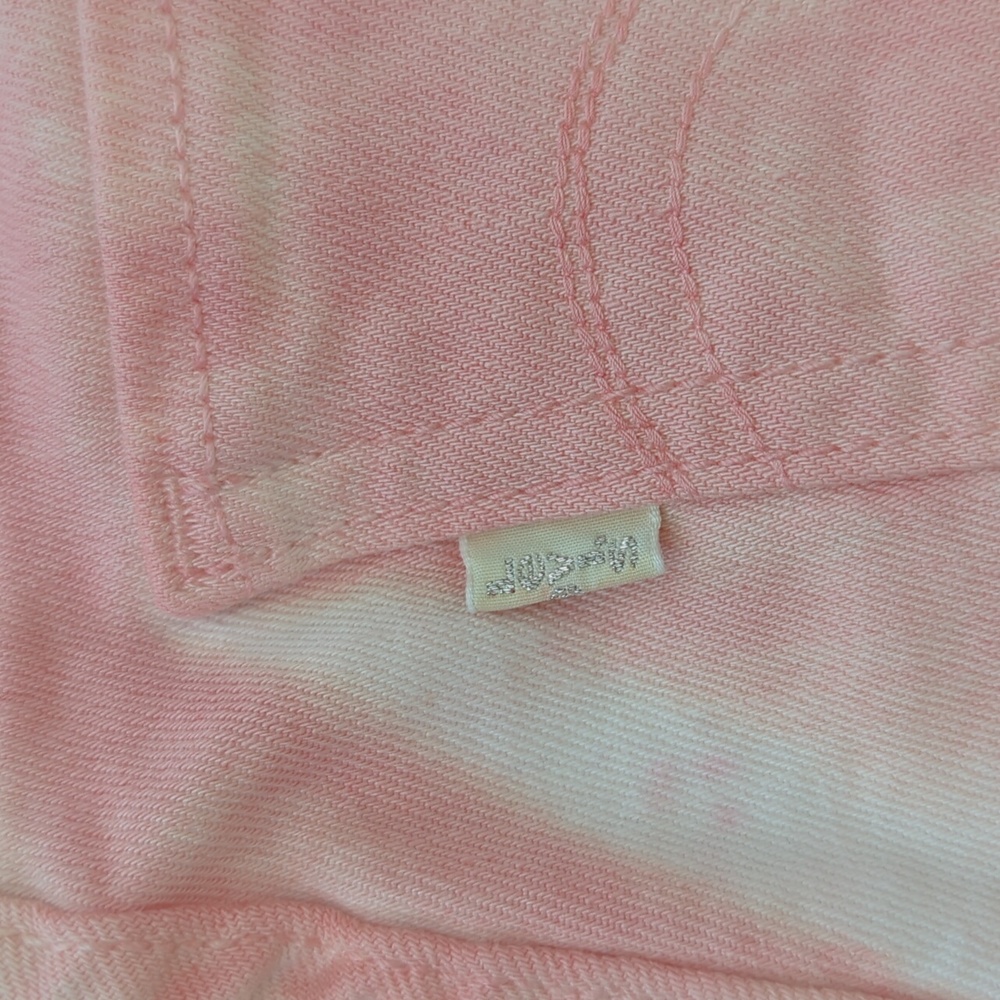 NWT Levi's Tie Dye 535 Denim Legging Junior 9 W29 Salmon Pink Coral Pockets Y2K - Picture 9 of 15